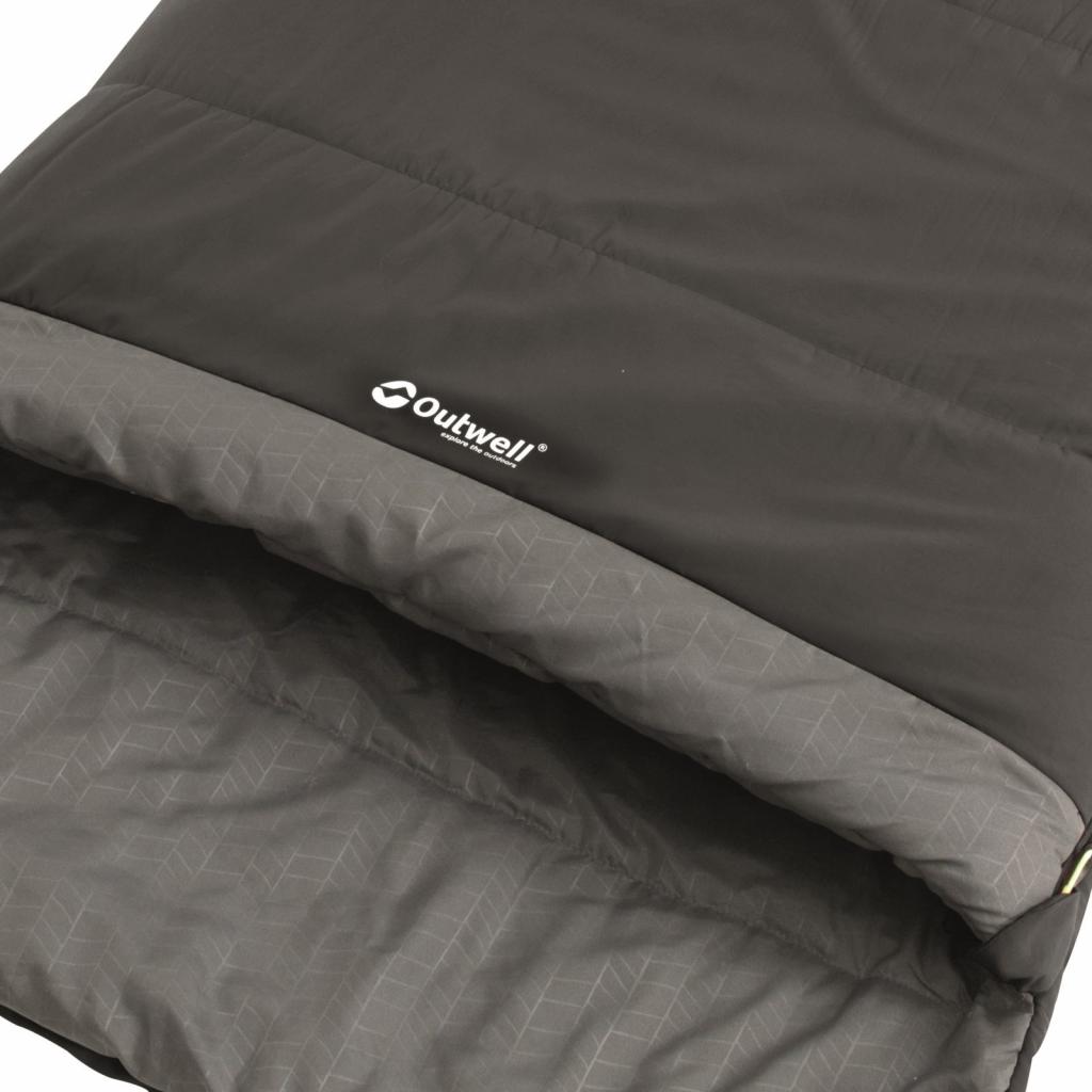 Спальний мішок Outwell Celebration Lux/+4°C Black (Right) (928316) - зображення 5