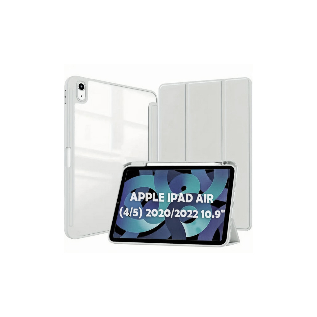 Чохол до планшета BeCover Soft Edge TPU Apple Pencil Apple iPad Air (4/5) 2020/2022 10.9" Gray (711699) - зображення 1