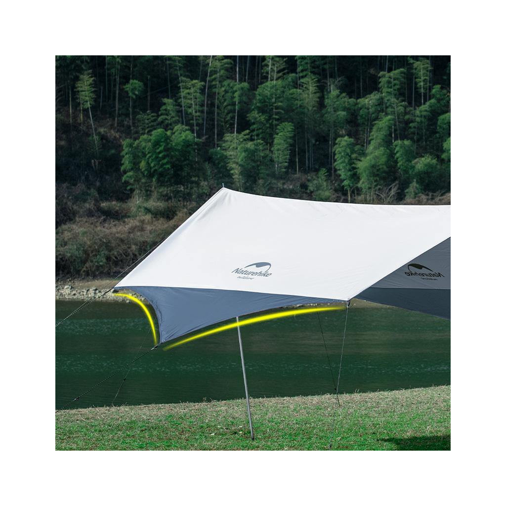 Тент Naturehike Hexagon NH16T013-S 150D Blue/Grey (6927595777794) - зображення 6