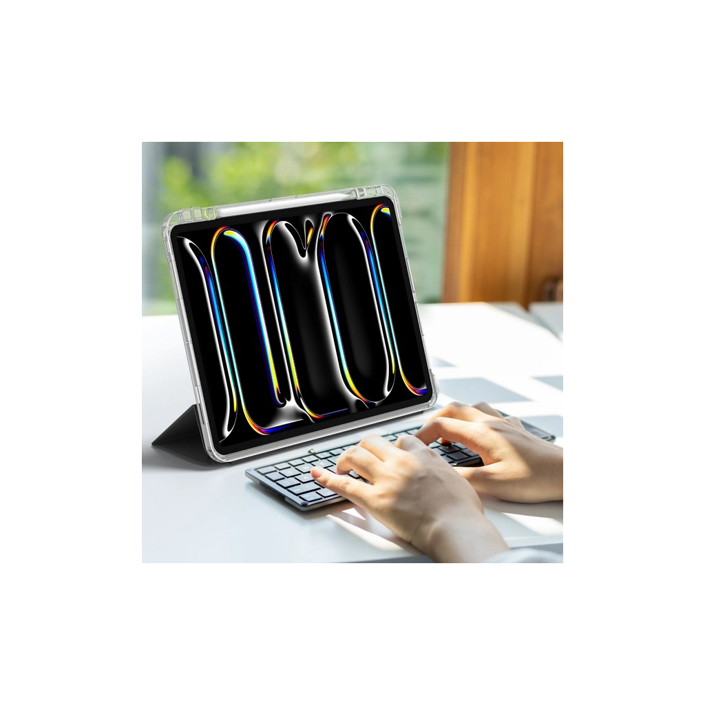 Чохол до планшета BeCover Ultra Slim Origami Transparent Apple iPad Pro 11" M4 2024 Gray (711690) - зображення 6