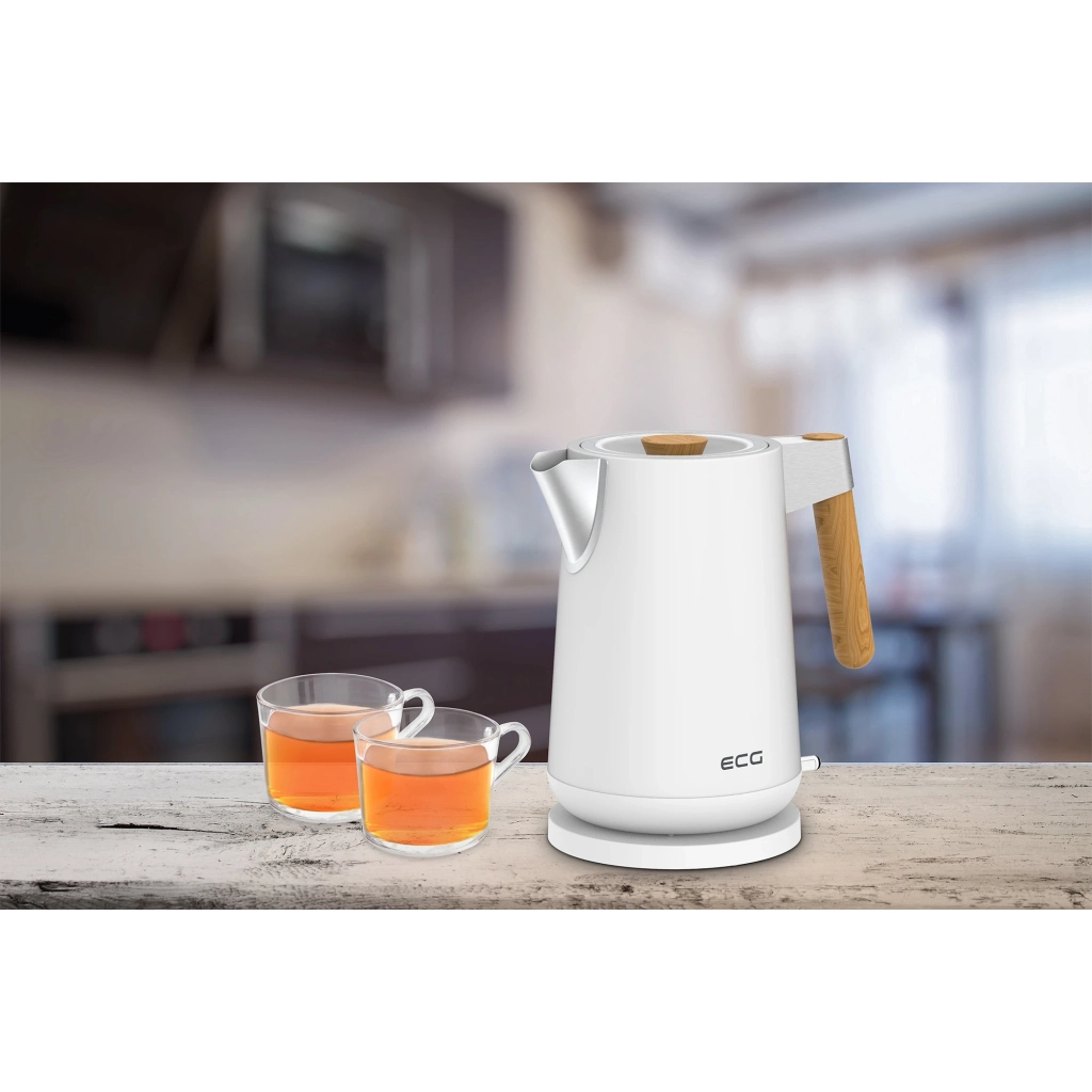 Електрочайник ECG RK 1768 Strix Timber White - зображення 9