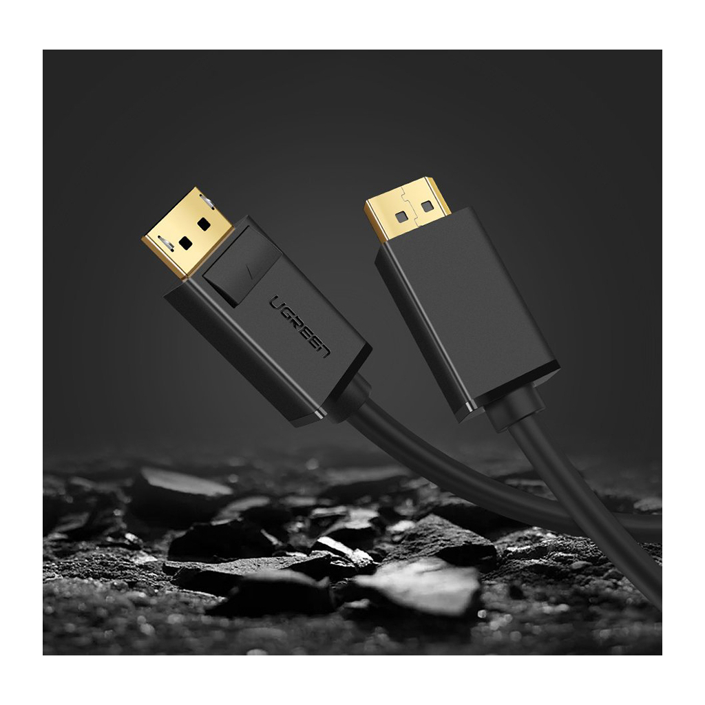 Кабель мультимедійний DisplayPort M to DisplayPort M 1.5m DP102 black UGREEN (10245) - зображення 4