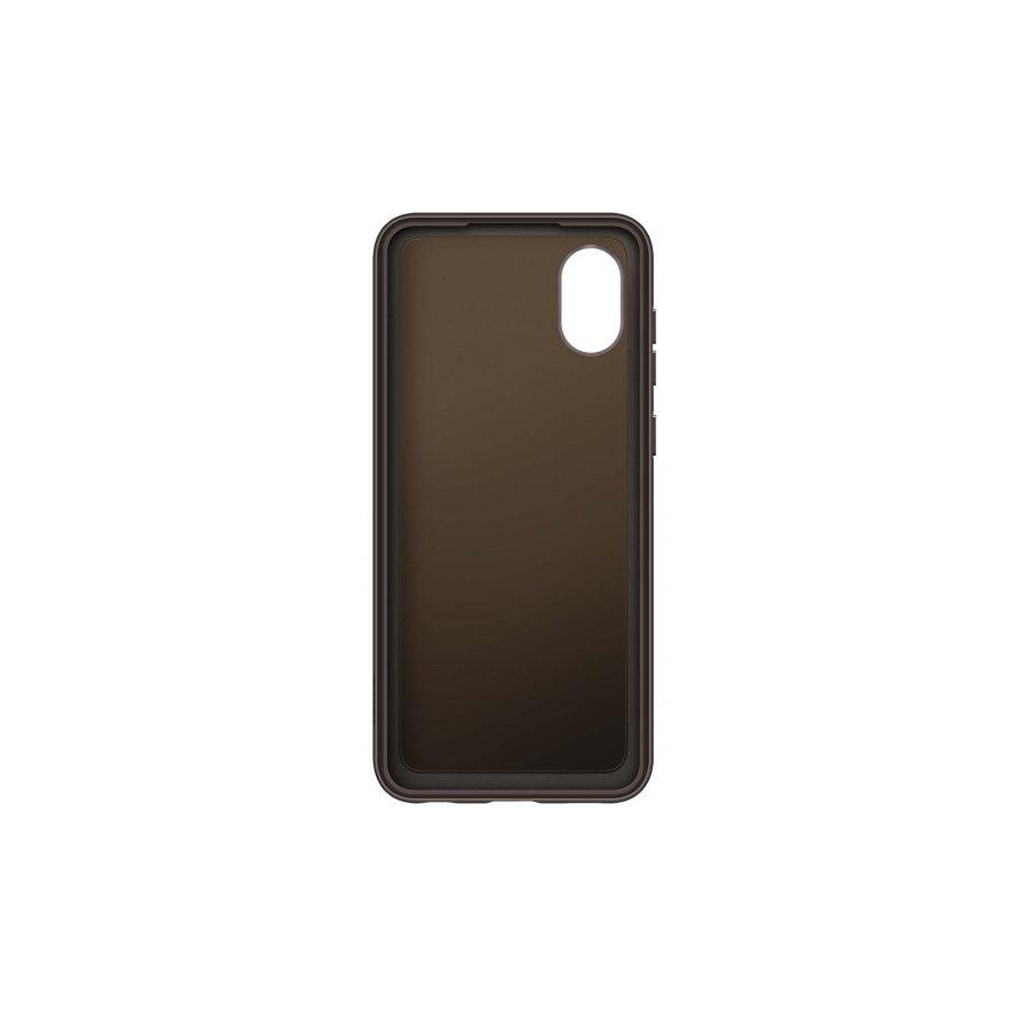 Чохол до мобільного телефона Samsung A03 Soft Clear Cover Black (EF-QA032TBEGRU) - зображення 2