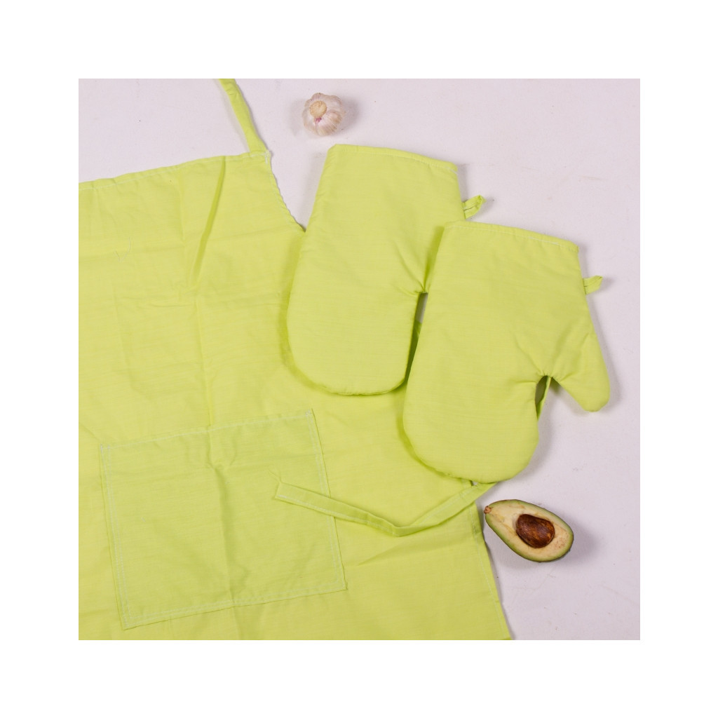 Фартух MirSon Набір 12-0714 Daniela бязь дві прихватки + дві рукавички-прихватки + фартух (2200006752707) - зображення 4