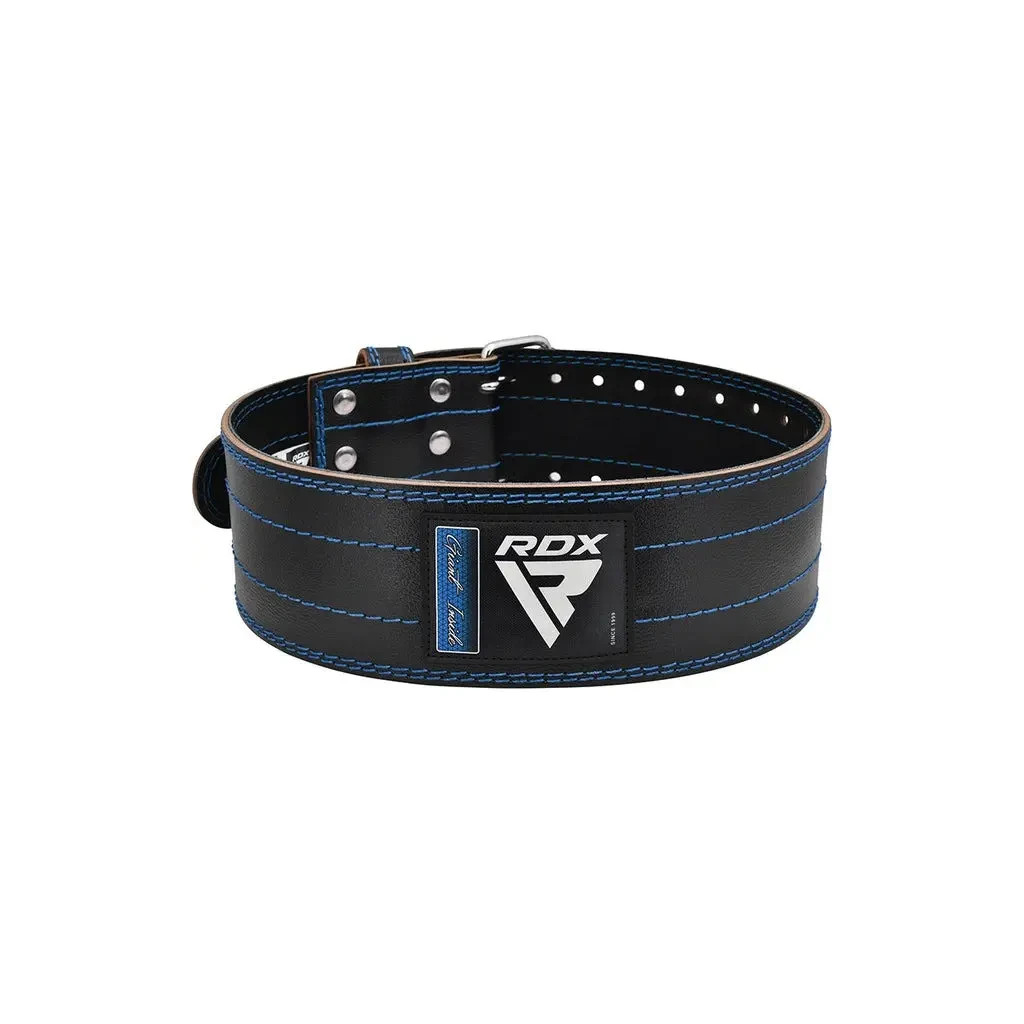 Атлетичний пояс RDX для пауерліфтингу RD1 шкіряний Blue XL (WPB-RD1U-XL) - зображення 1