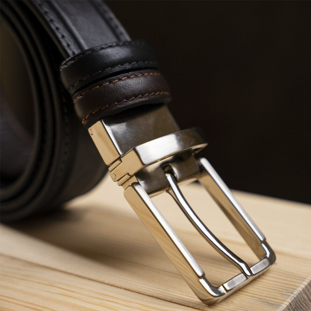 Ремінь Grande Pelle Брючний двосторонній Коричневий та Чорний (11155) - зображення 10