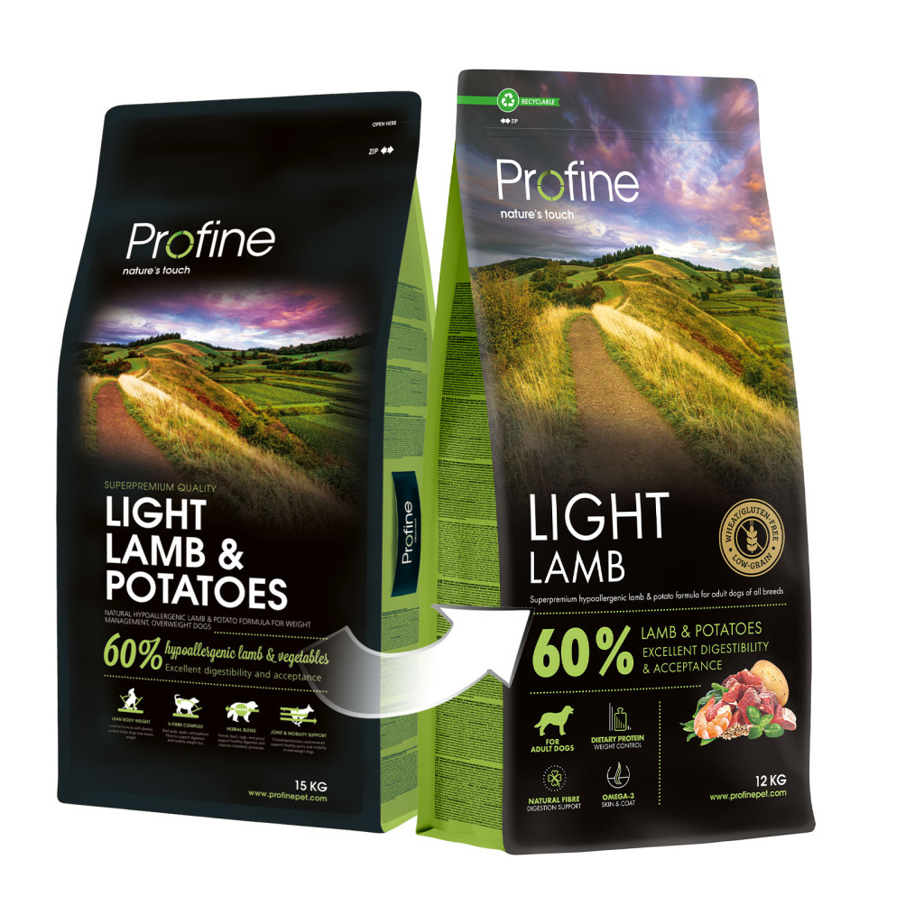 Сухий корм для собак Profine Light Lamb and Potatoes для собак з надмірною вагою 12 кг (8595602569458) - зображення 3