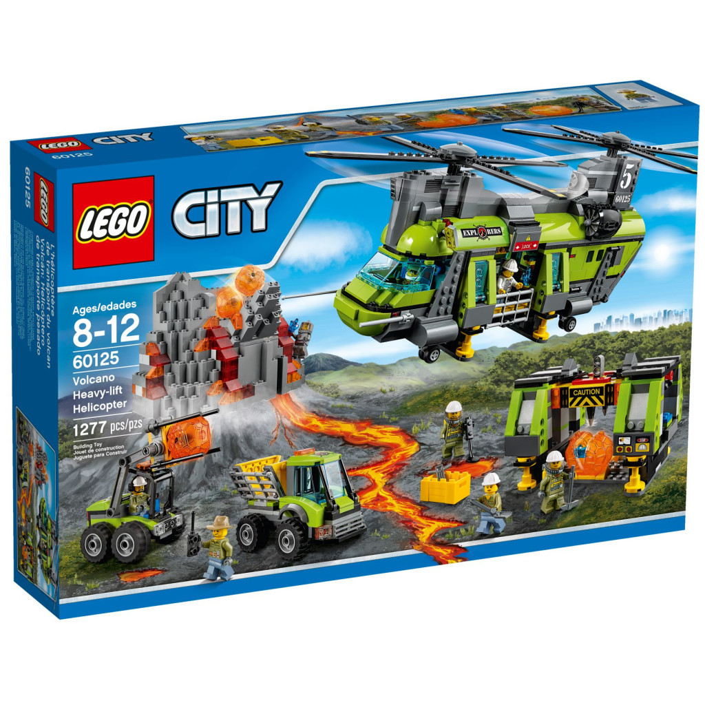 Конструктор LEGO City Вулкан Важкий транспортний вертоліт (60125) - зображення 1
