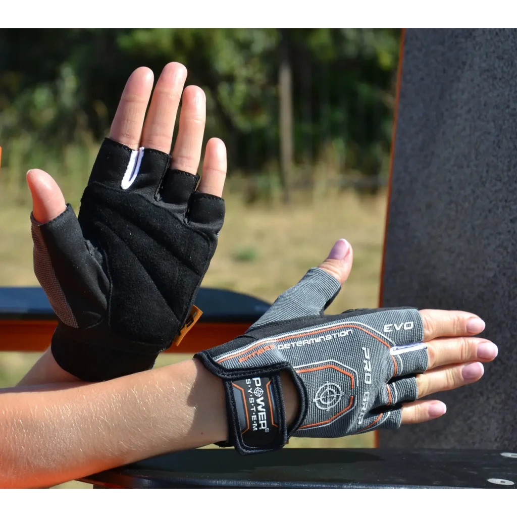 Рукавички для фітнесу Power System PS-2260 Pro Grip EVO Grey XL (PS_2260GR-5_XL) - зображення 5