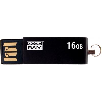 USB флеш накопичувач Goodram 16GB Cube Black USB 2.0 (UCU2-0160K0R11) - зображення 1