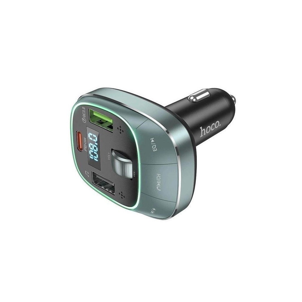 FM модулятор HOCO E76, Silver, Box (E76S) - зображення 3