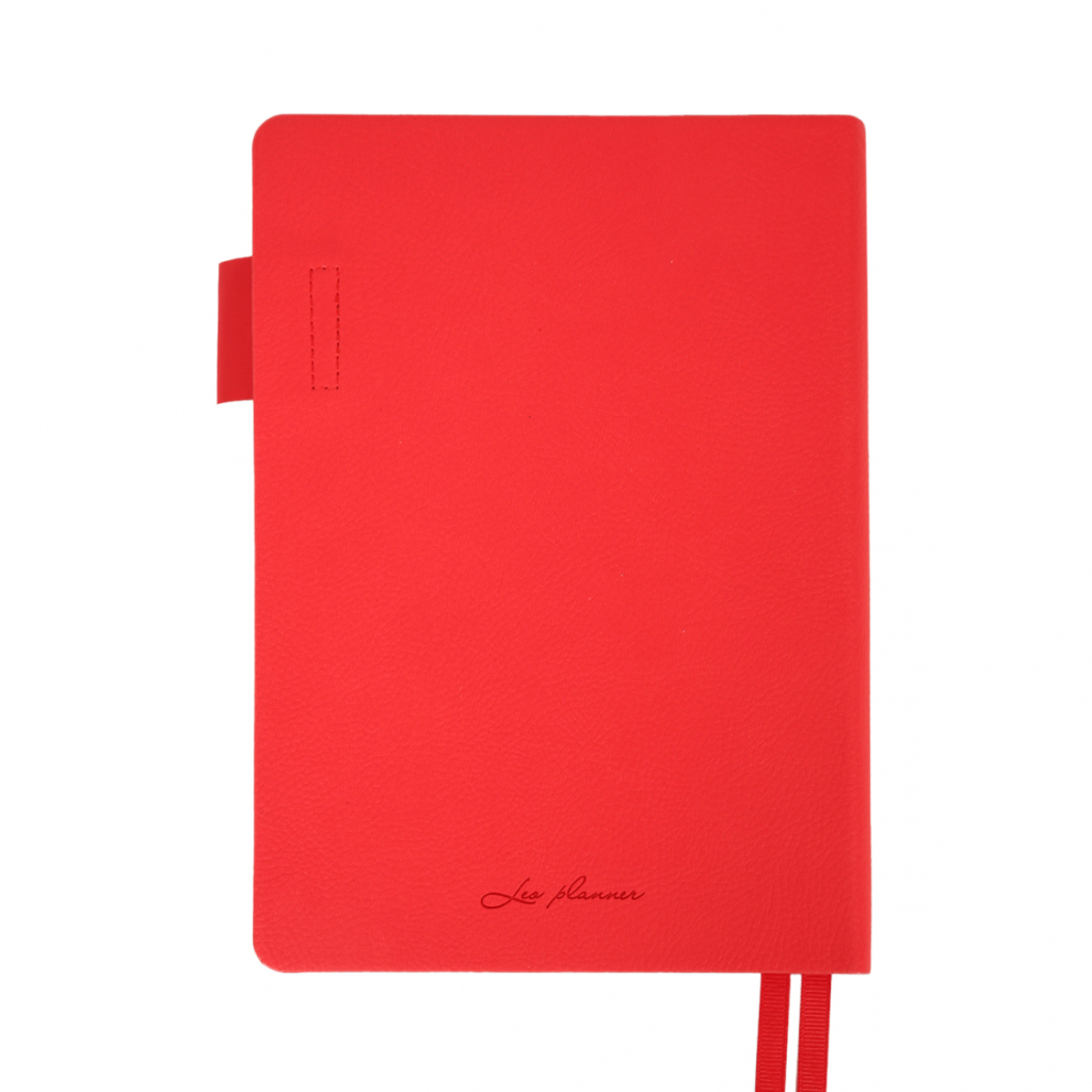 Тижневик Leo planner А5 датований 2026 "Binario", м'який, червоний, 368 сторінок (252642) - зображення 12