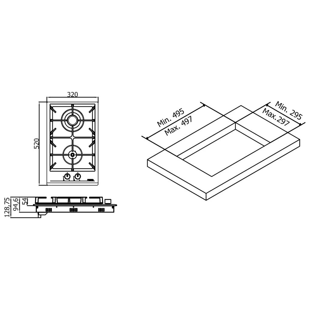 Варочна поверхня Eleyus NEO 30 BL CF - зображення 2