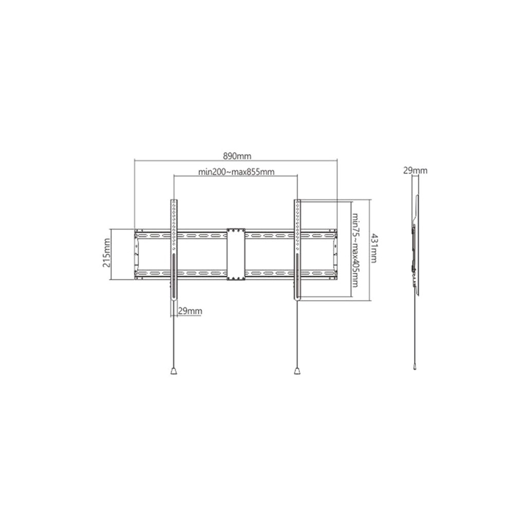Кронштейн Gembird WM-90F-01 - зображення 2