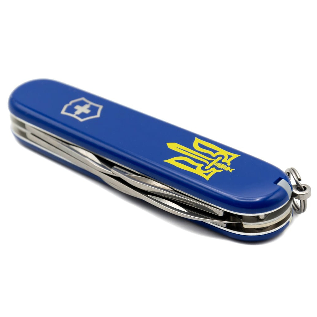 Ніж Victorinox Spartan Ukraine Blue "Тризуб ОУН жовтий" (1.3603.2_T0308u) - зображення 6