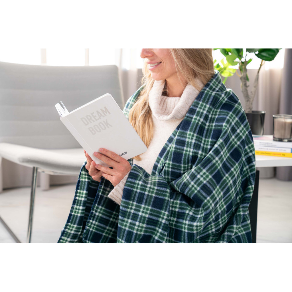 Плед Ardesto Fleece клітинка зелена 160х200 см (ART0702PB) - зображення 4