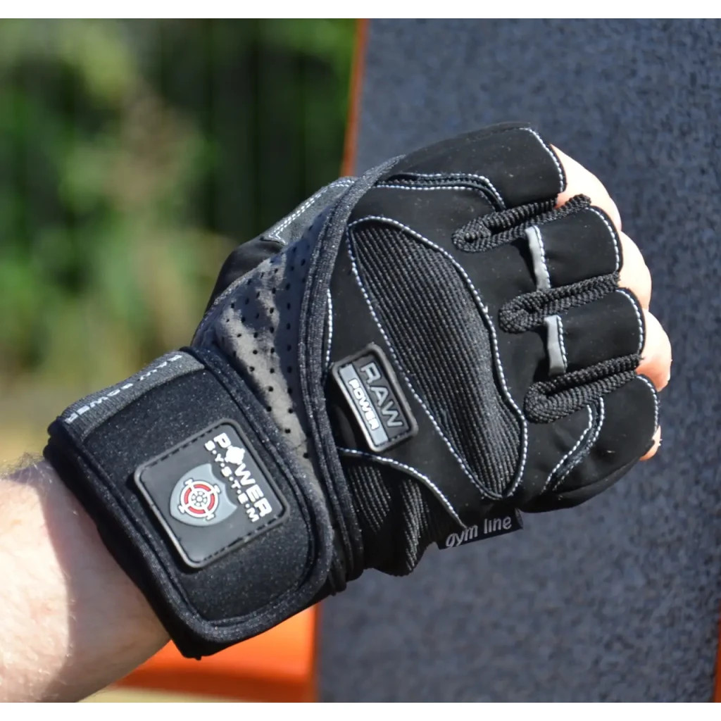 Рукавички для фітнесу Power System PS-2850 Raw Power Black/Grey M (PS-2850_M_Black-Grey) - зображення 2