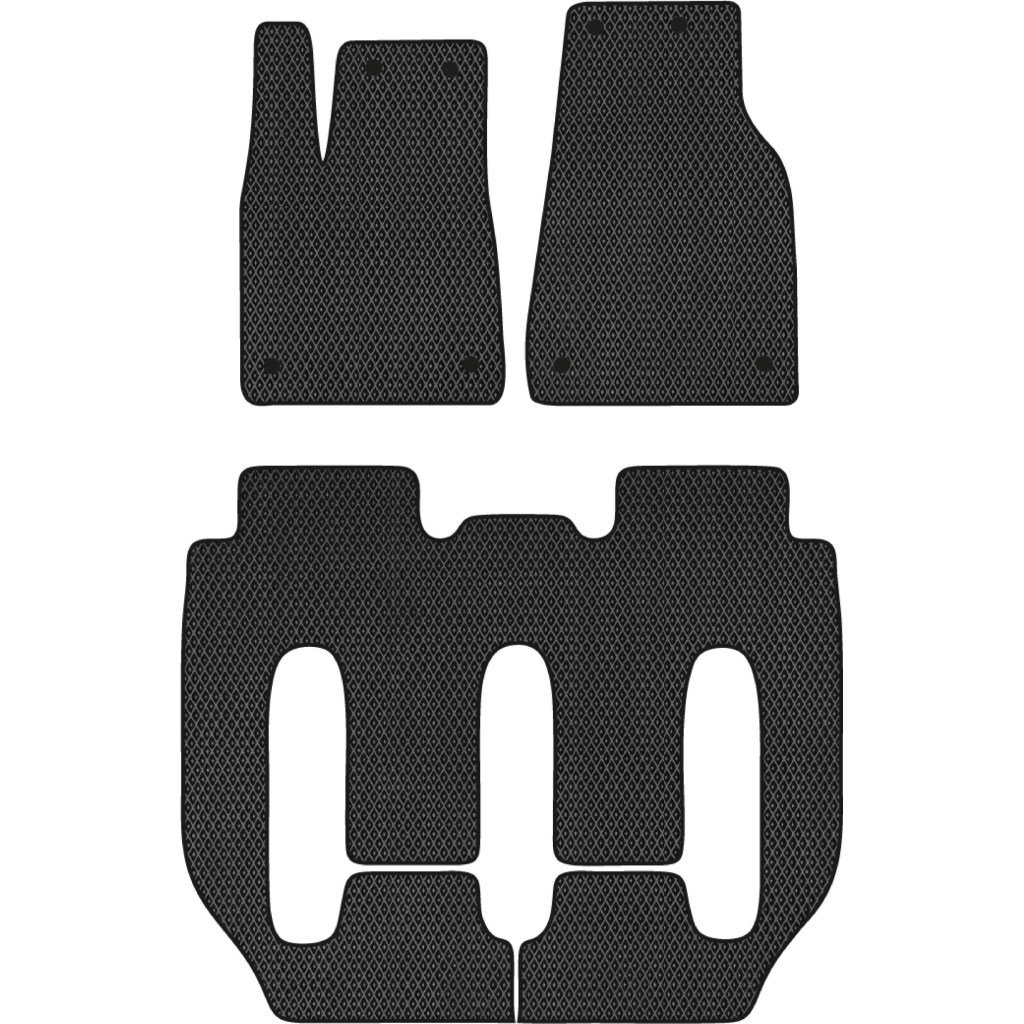 Килимок в салон EVAtech Tesla Model X 7 seats 2015+ SUV USA (TA1672ZV3BW8RBB) - зображення 1