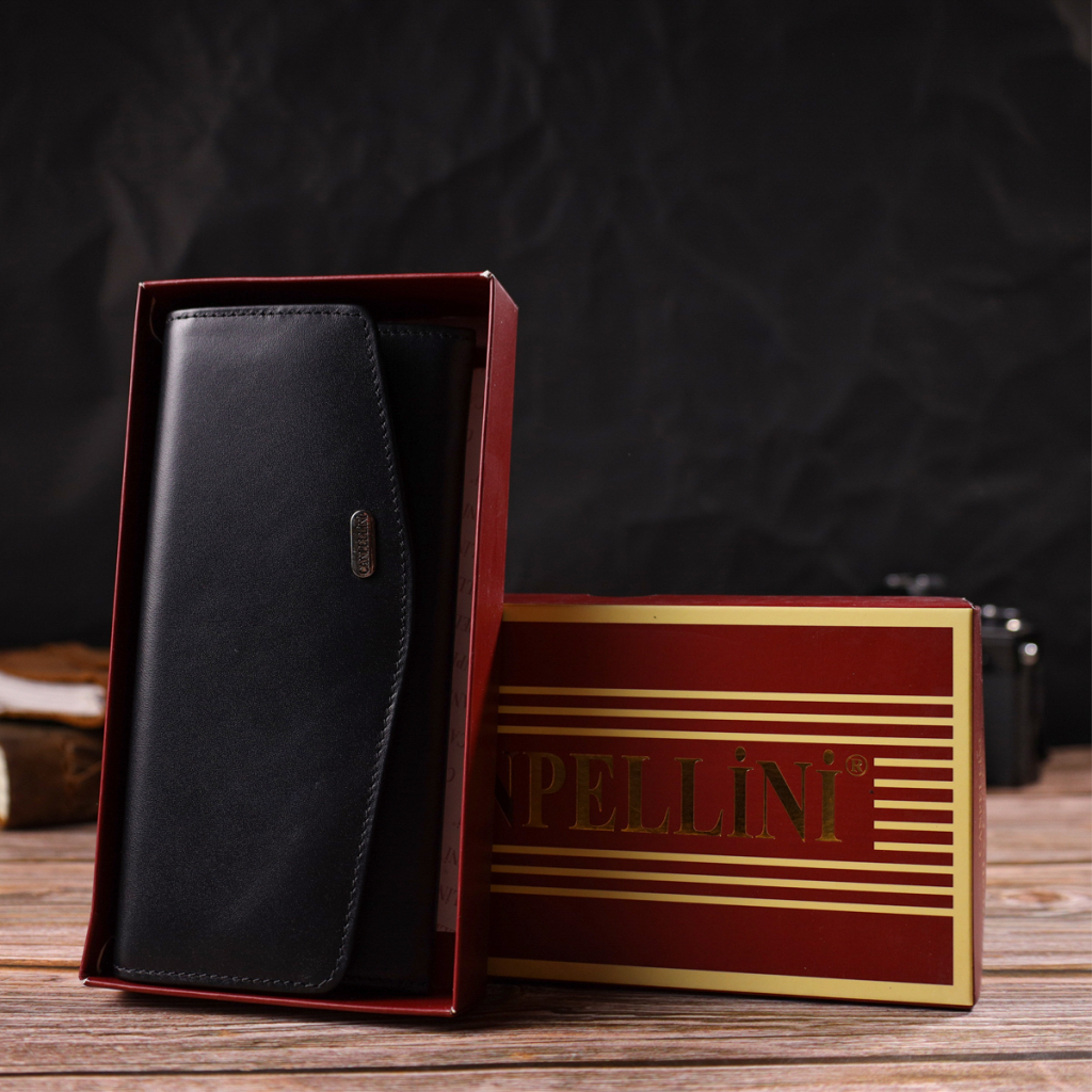 Гаманець Canpellini Шкіряний Чорний (21724) - зображення 10