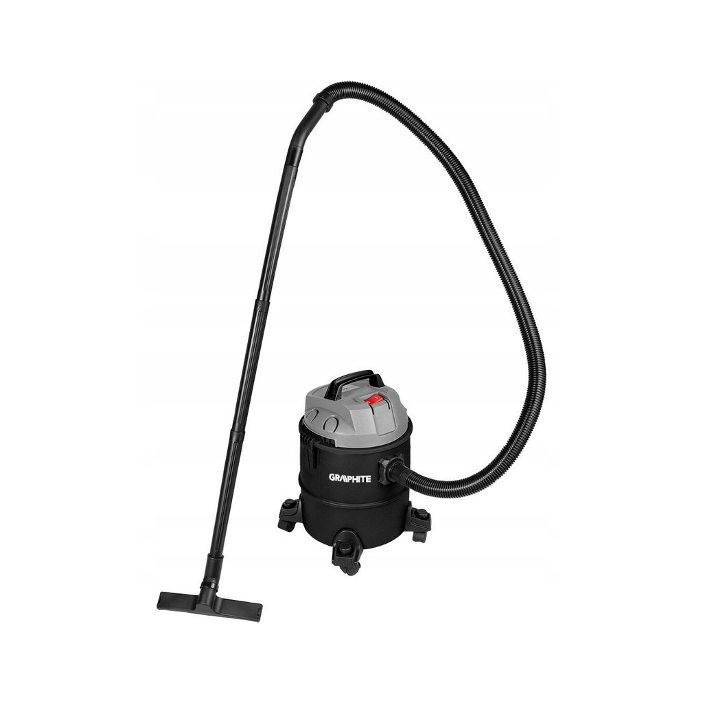 Пилосос будівельний Graphite 1200Вт, 18кПа, 20л, 220В/1200В (59G614) - изображение 2