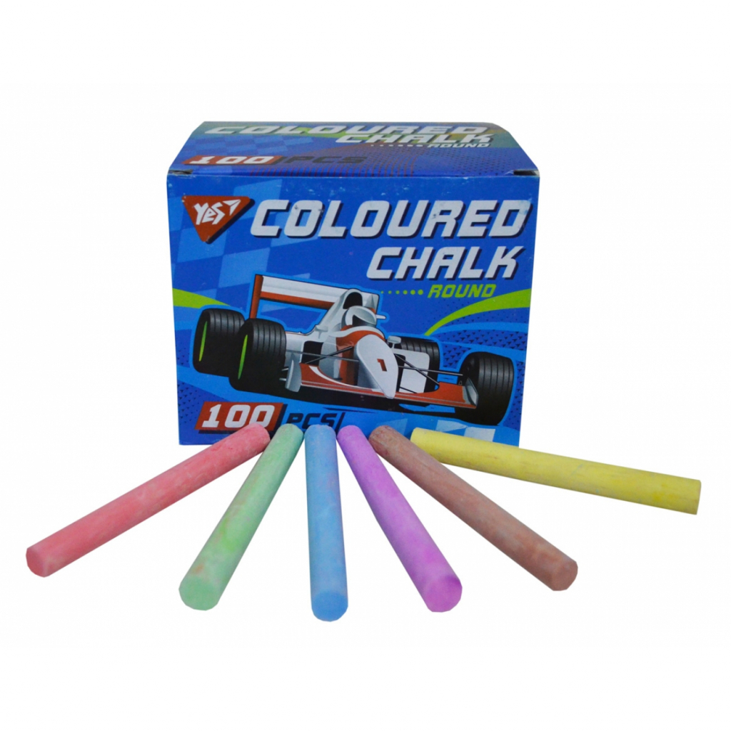 Крейда Yes кольорова, кругла, 100 шт "Full power" (400338) - изображение 2