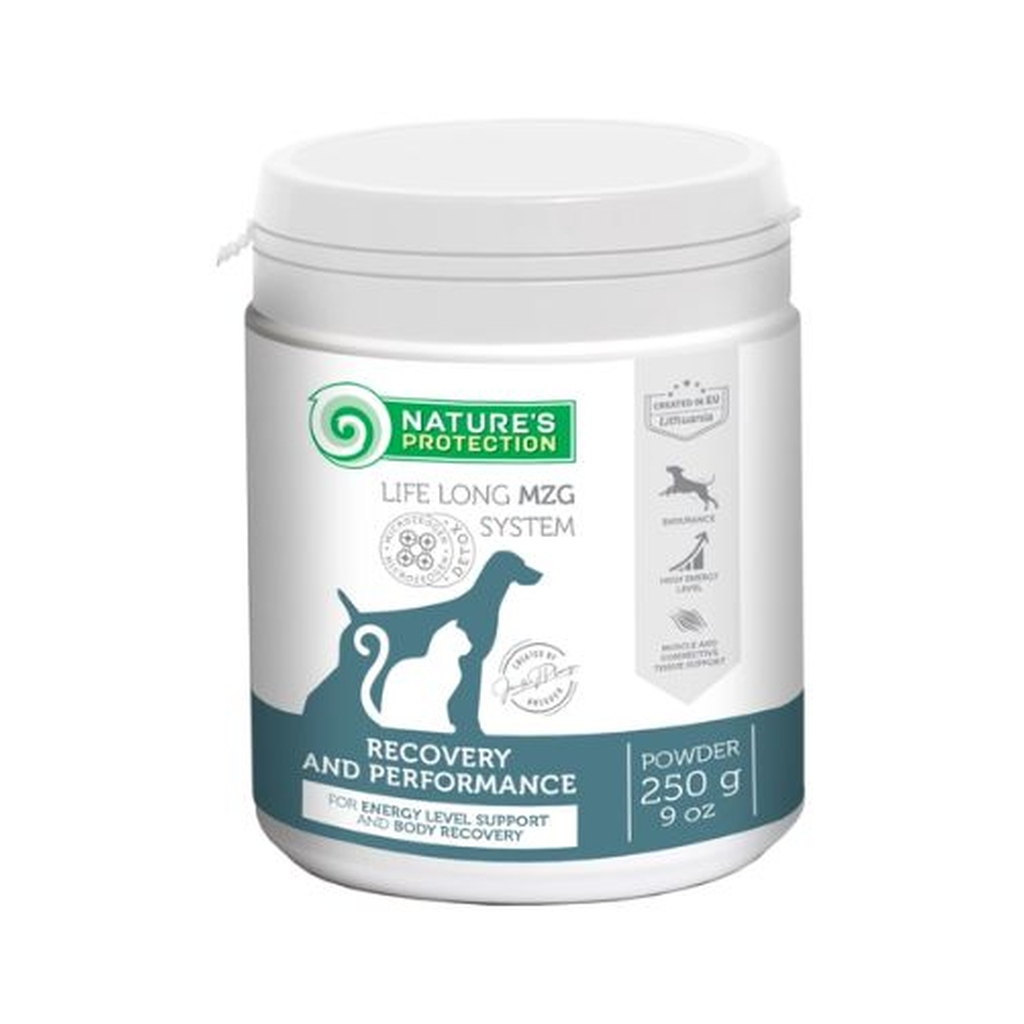Пробіотична добавка для тварин Nature's Protection Recovery & Performance для котів і собак 250 г (CAN63553) - изображение 1