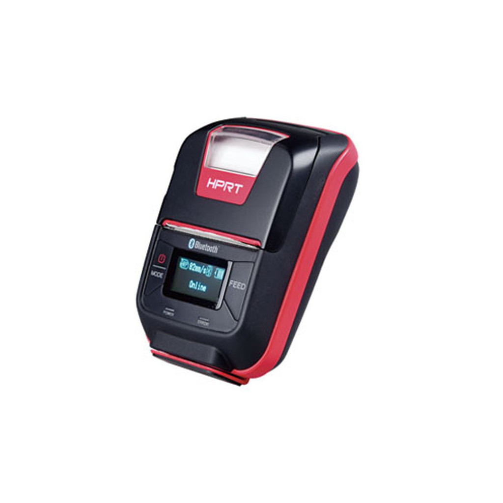 Принтер чеків HPRT HM-E200 мобільний, Bluetooth, USB, червоний+чорний (14657) - зображення 2