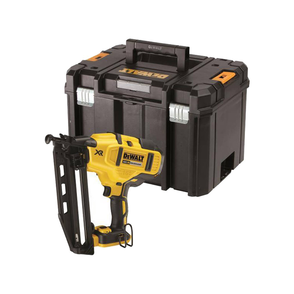 Цвяхозабивач DeWALT 18В XR, діаметр/довжина цвяха 1.6/32-64мм, кейс TSTAK (без АКБ та ЗП) (DCN660NT) - изображение 1