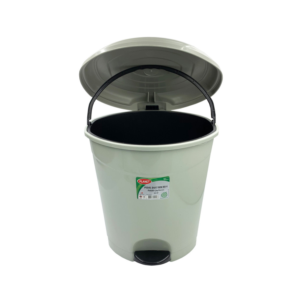 Контейнер для сміття Planet Household №4 з педаллю сірий 22 л (10344) - изображение 3