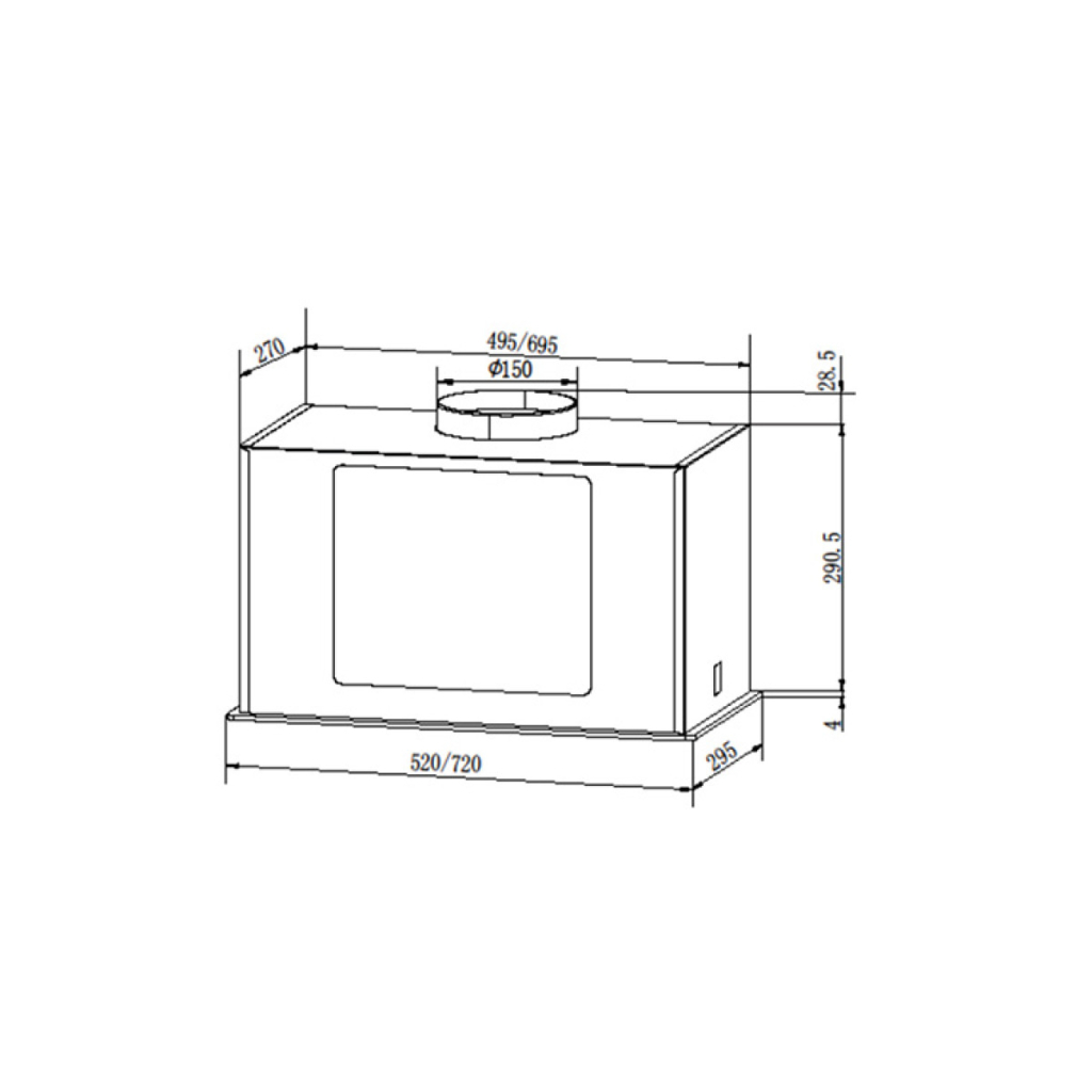 Витяжка кухонна Grunhelm GVB 430 TW - зображення 5