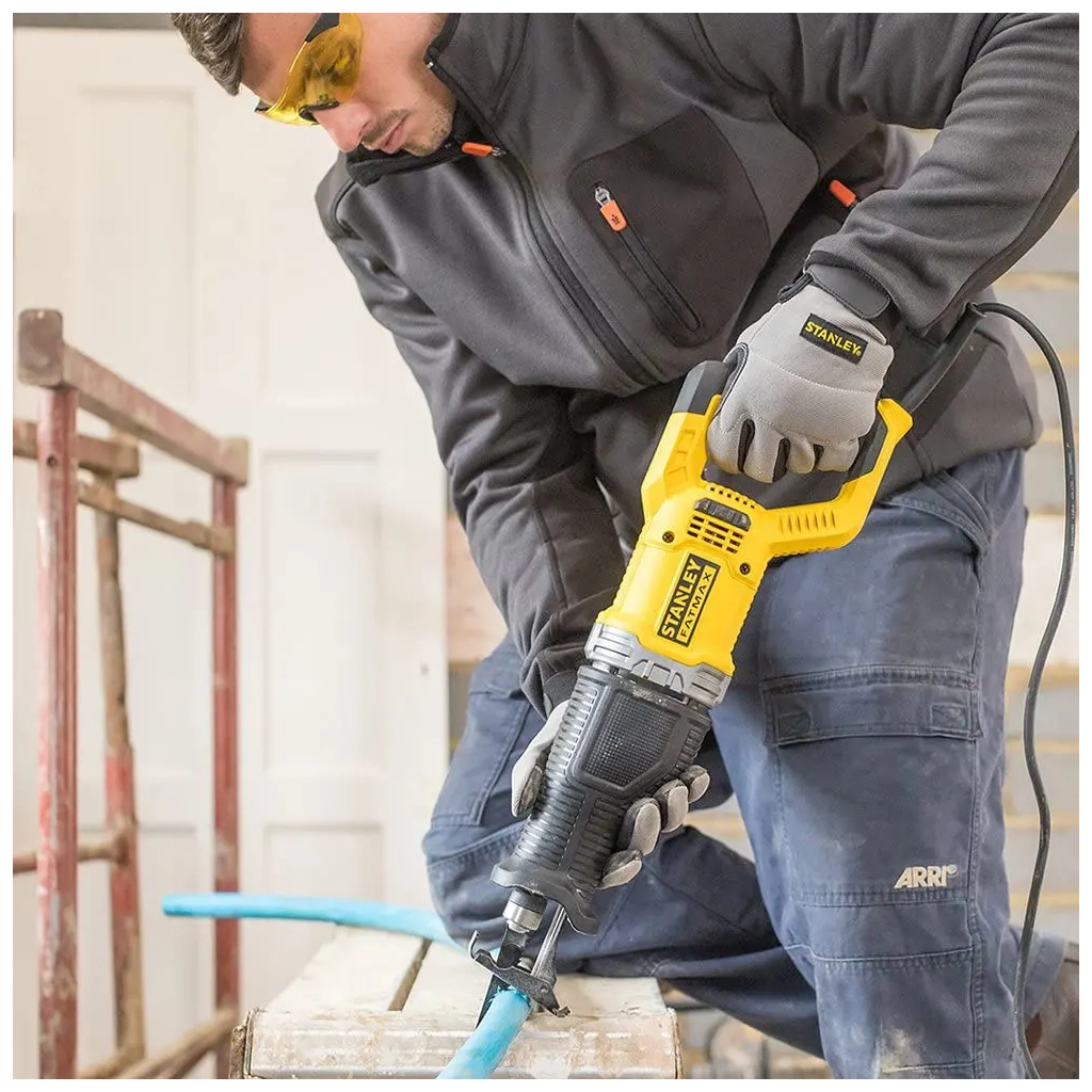 Шабельна пила Stanley FatMax, 900 Вт, 0 - 3200 ход/хв, величина ходу 28 мм, 3.5 кг (FME360) - изображение 3