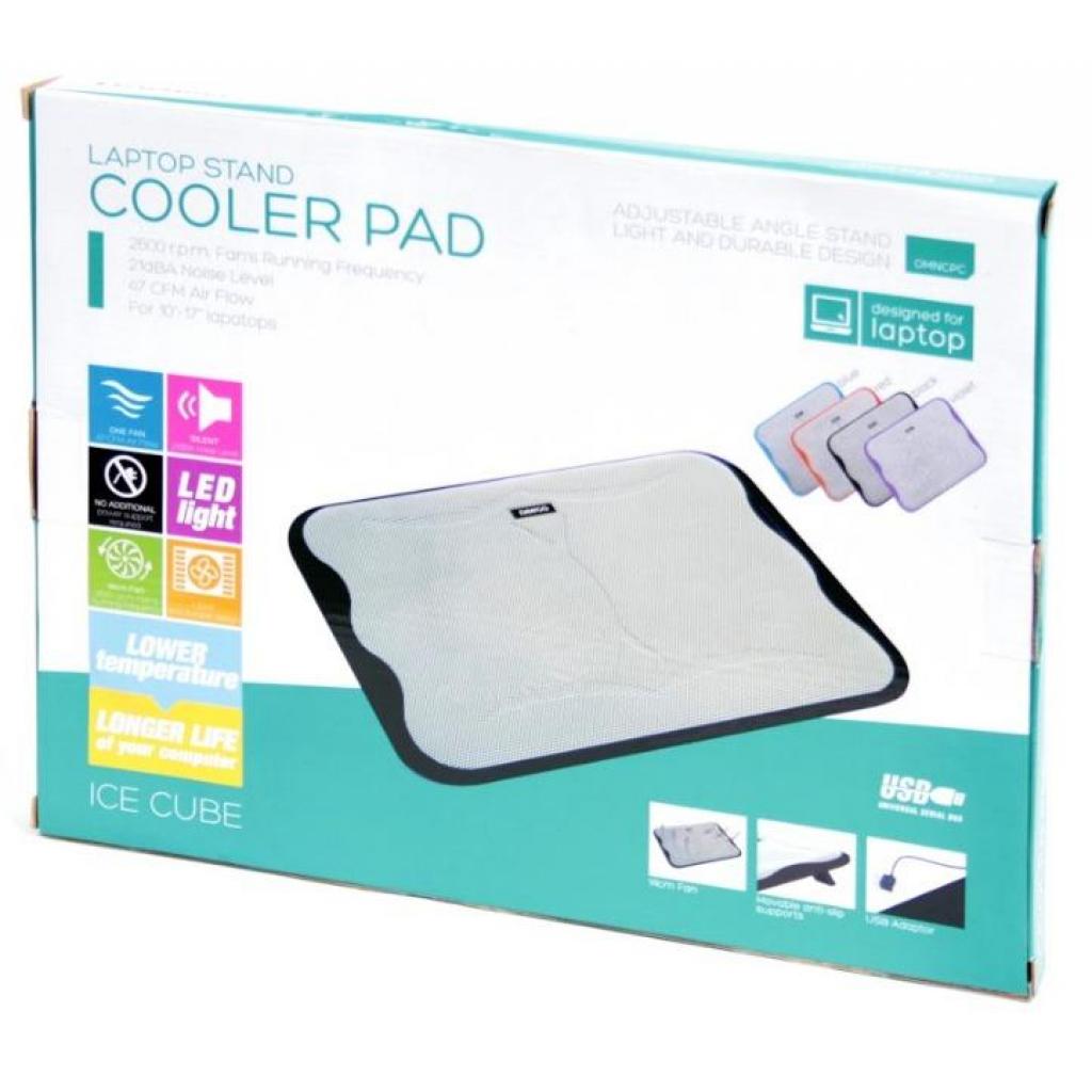 Підставка до ноутбука Omega ICE CUBE Laptop Cooler Pad Black (OMNCPC) - зображення 5