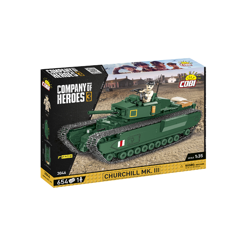 Конструктор Cobi Company of Heroes 3 Танк Mk III Черчілль, 654 деталей (COBI-3046) - зображення 1