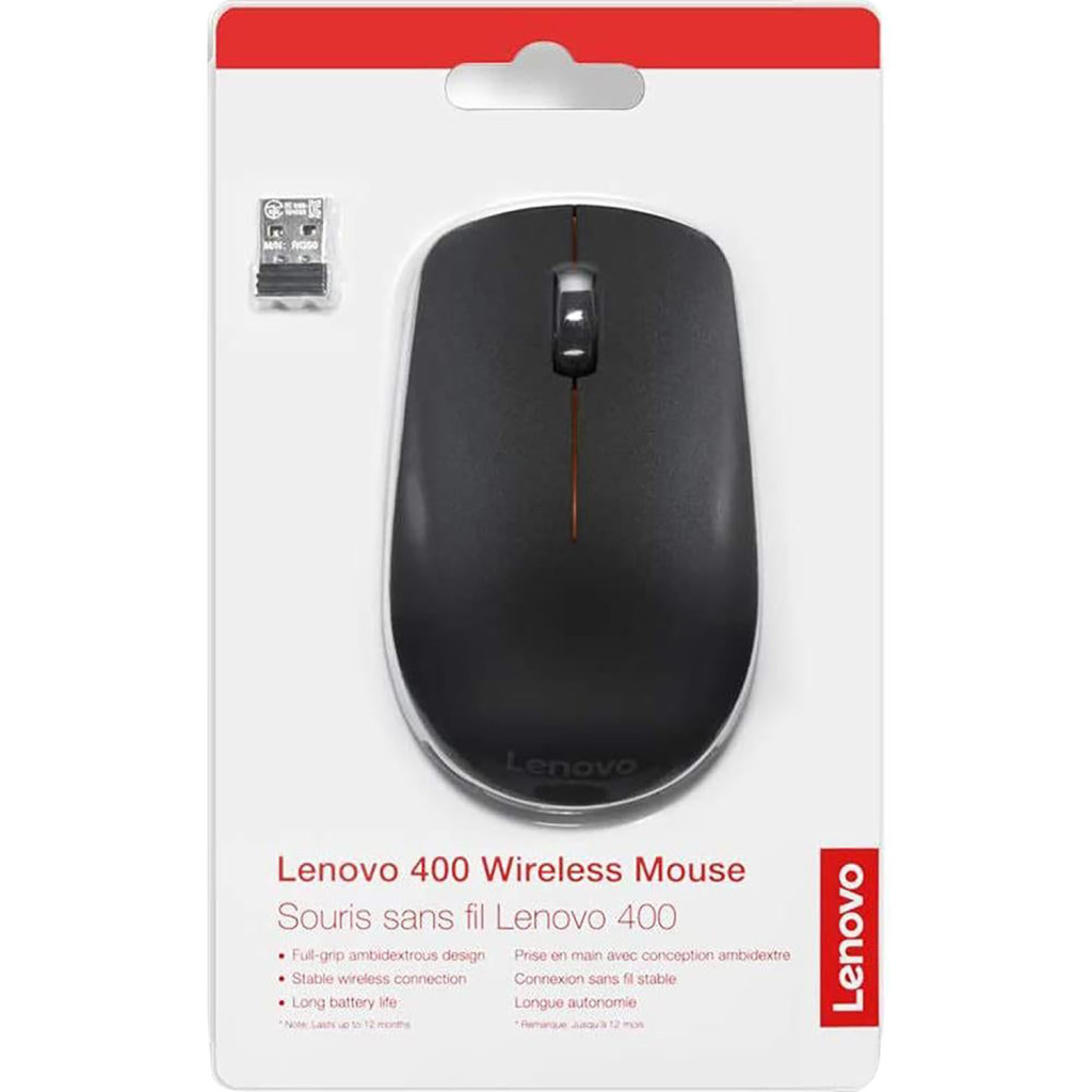 Мишка Lenovo 400 Wireless Black (GY50R91293) - зображення 7