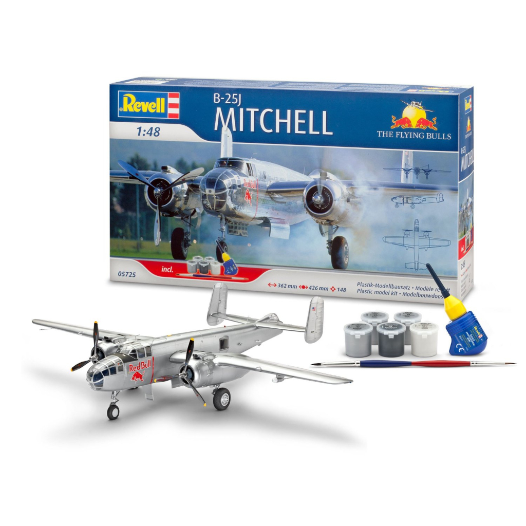 Збірна модель Revell Літак B-25J Mitchell Flying Bulls 1:48 (5725) - зображення 3