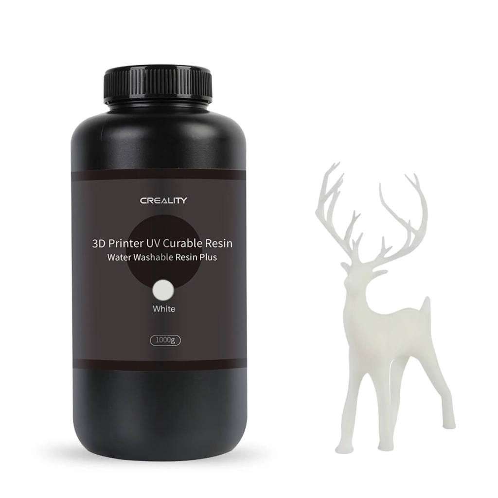 Фотополімерна смола Creality Resin, Water Washable Plus 1кг, white (3302010047) - зображення 1