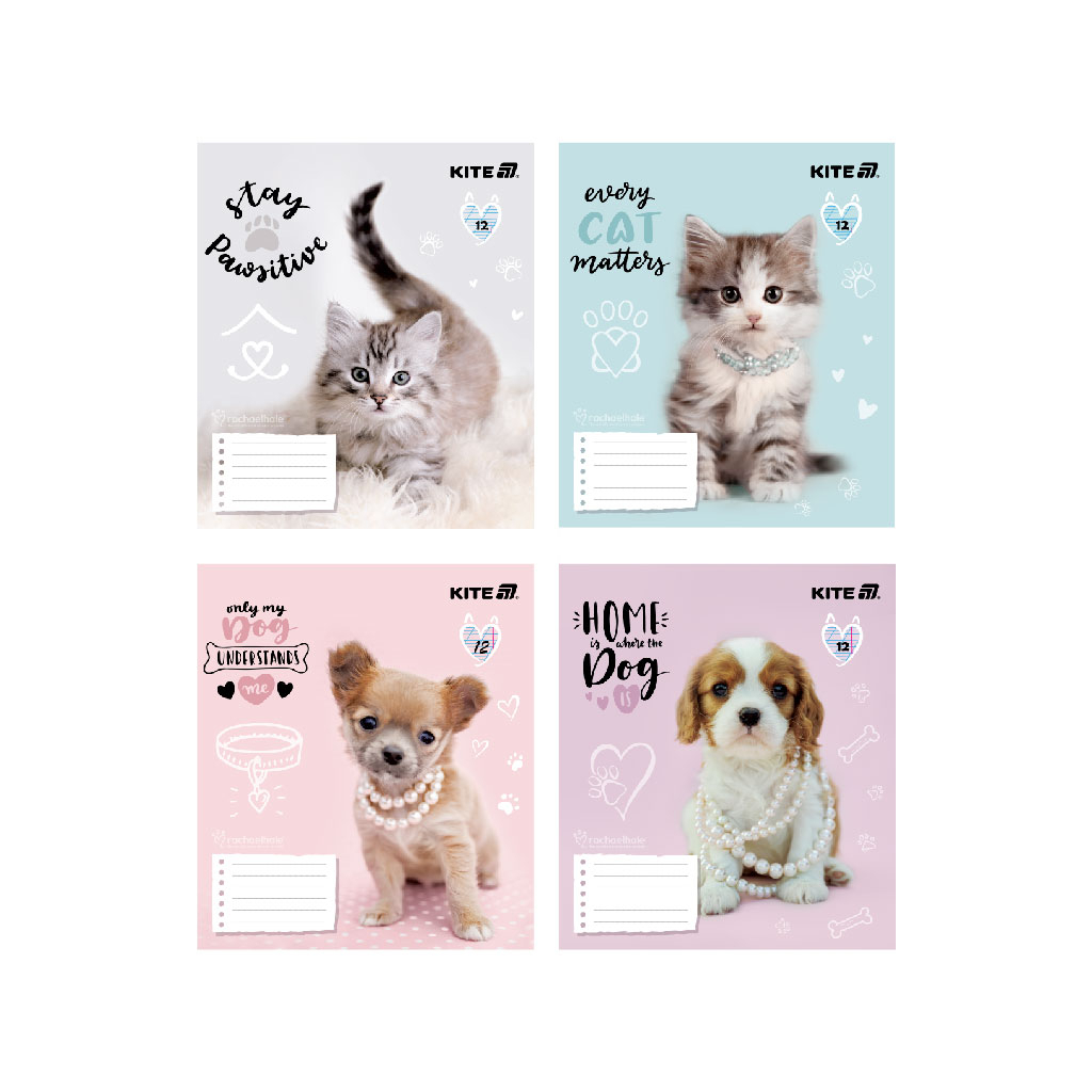 Зошит Kite Rachael Hale, 12 аркушів, коса лінія (R25-235) - зображення 1