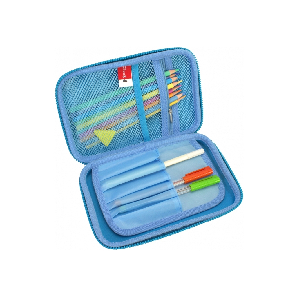 Пенал Cool For School 1 відділення з органайзером синій (QT-5773-Blue) - зображення 2