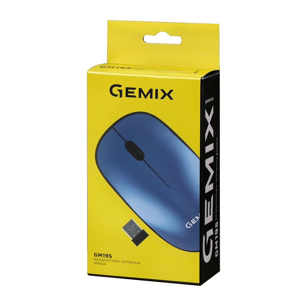 Мишка Gemix GM195 Wireless Blue (GM195Bl) - зображення 6