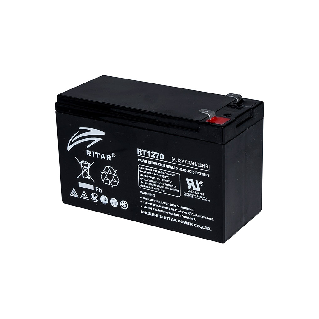 Батарея до ДБЖ Ritar AGM RT1270B, 12V-7Ah (RT1270B) - зображення 1