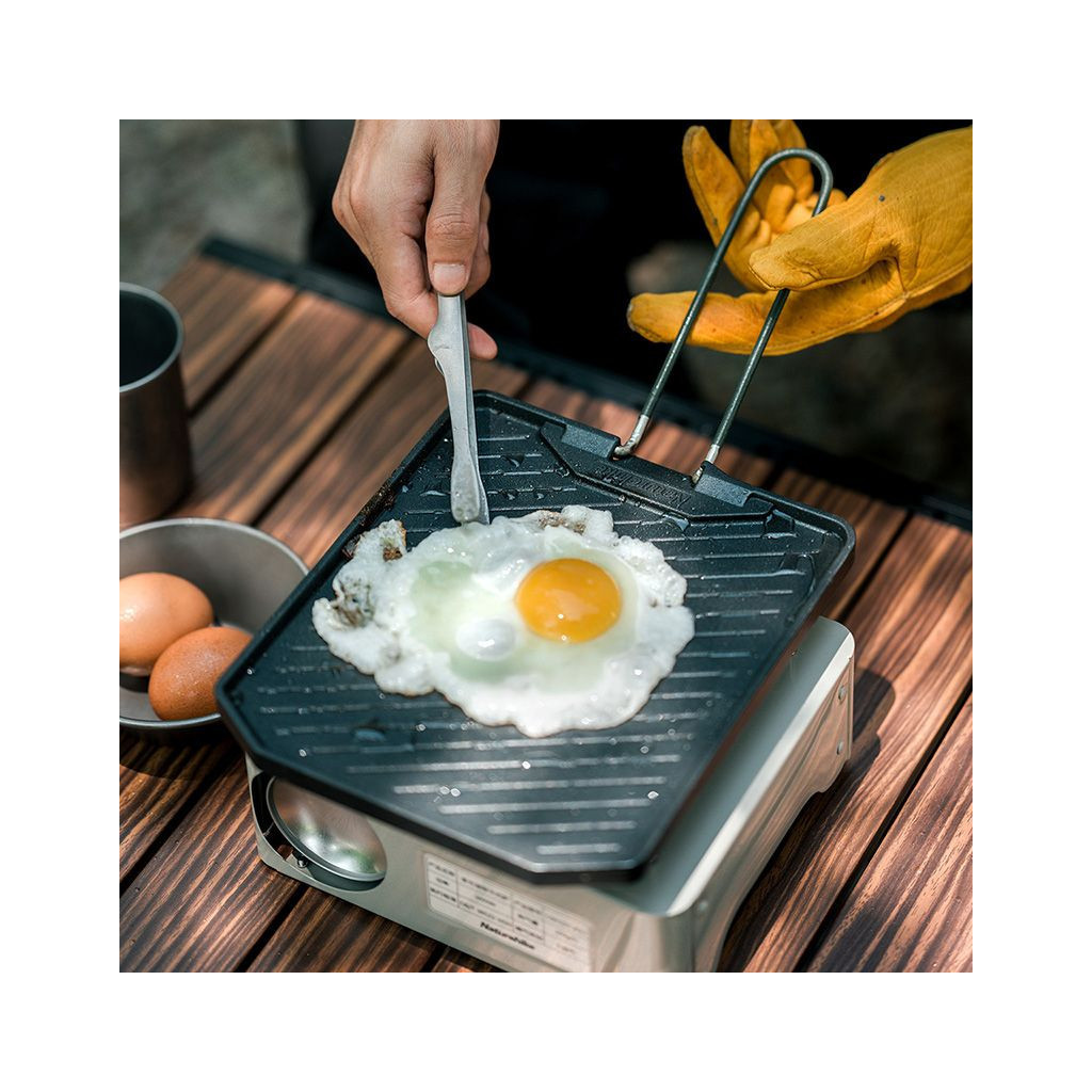 Сковорода туристична Naturehike -гриль зі складною ручкою CNK2300CJ016 алюміній (6976023925177) - зображення 7