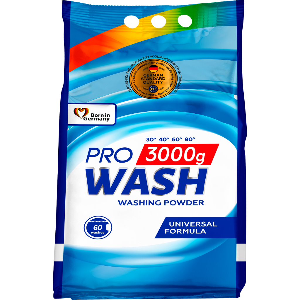Пральний порошок Pro Wash Універсальний 3 кг (4260637723772) - зображення 1