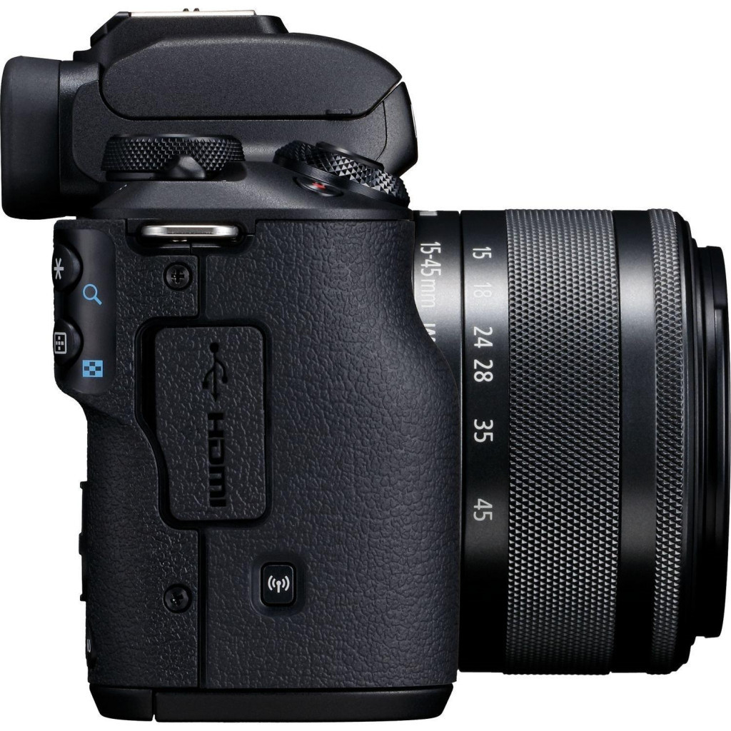 Цифровий фотоапарат Canon EOS M50 15-45 IS STM Kit black (2680C060) - зображення 4