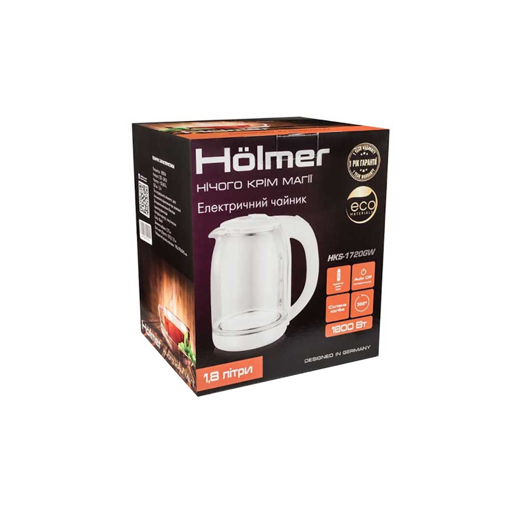 Електрочайник Hölmer HKS-1720GW - зображення 8
