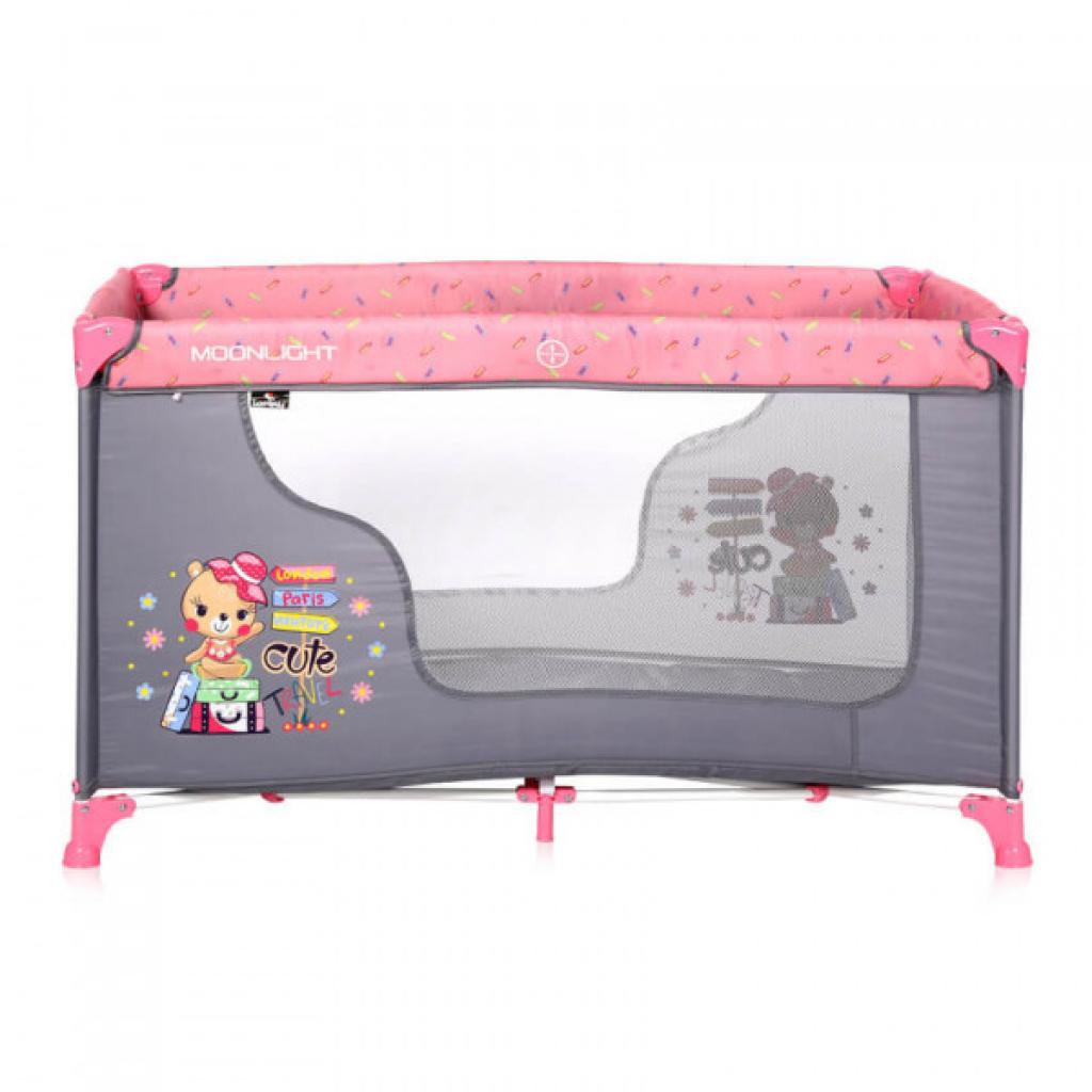 Дитячий манеж Bertoni/Lorelli MOONLIGHT 1L (pink travelling) - зображення 2
