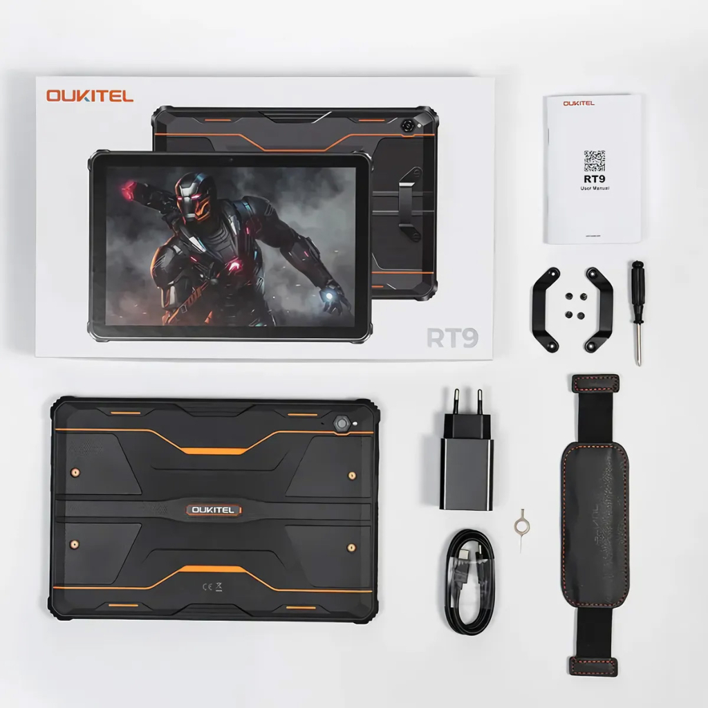 Планшет OUKITEL RT9 10.1" 6/256GB LTE Black-Orange (6931940766838) - зображення 7