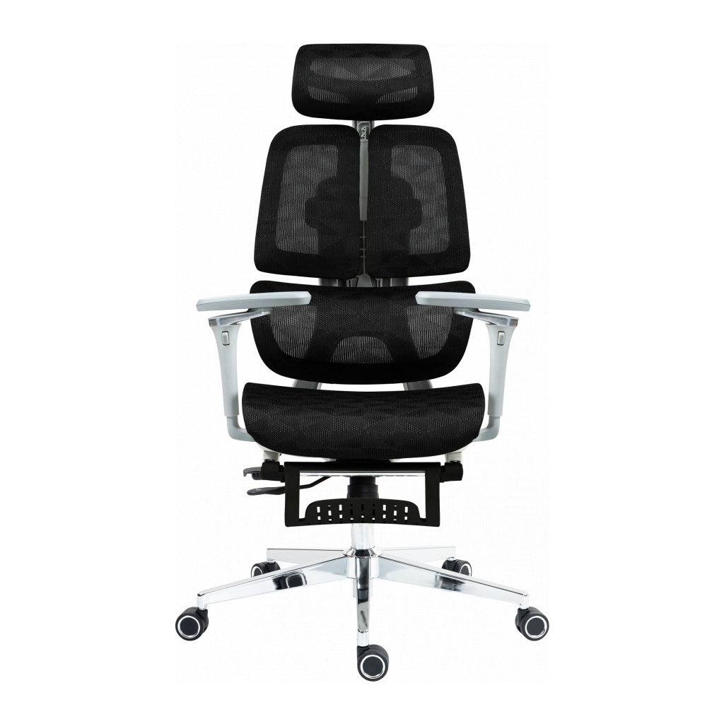 Офісне крісло GT Racer B-2450 White/Black - зображення 7