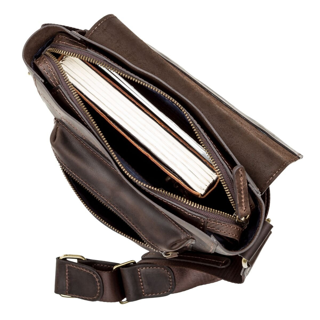 Сумка Shvigel Шкіряна Коричнева (11095) - зображення 6