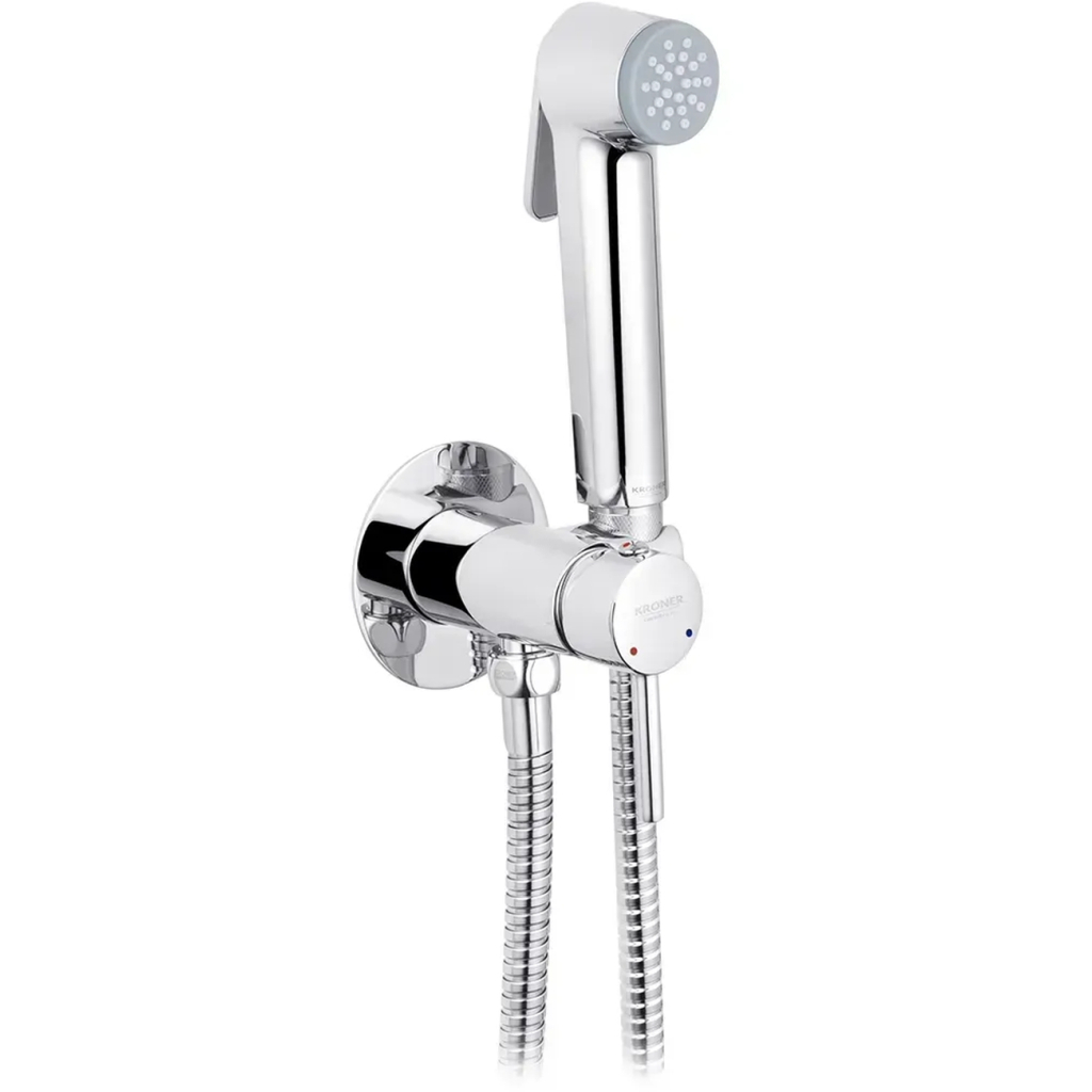 Душовий гарнітур Kroner Armada-C064K + змішувач Armada-C010 + змішувач Bidet-C082 (CVS30212) - зображення 9