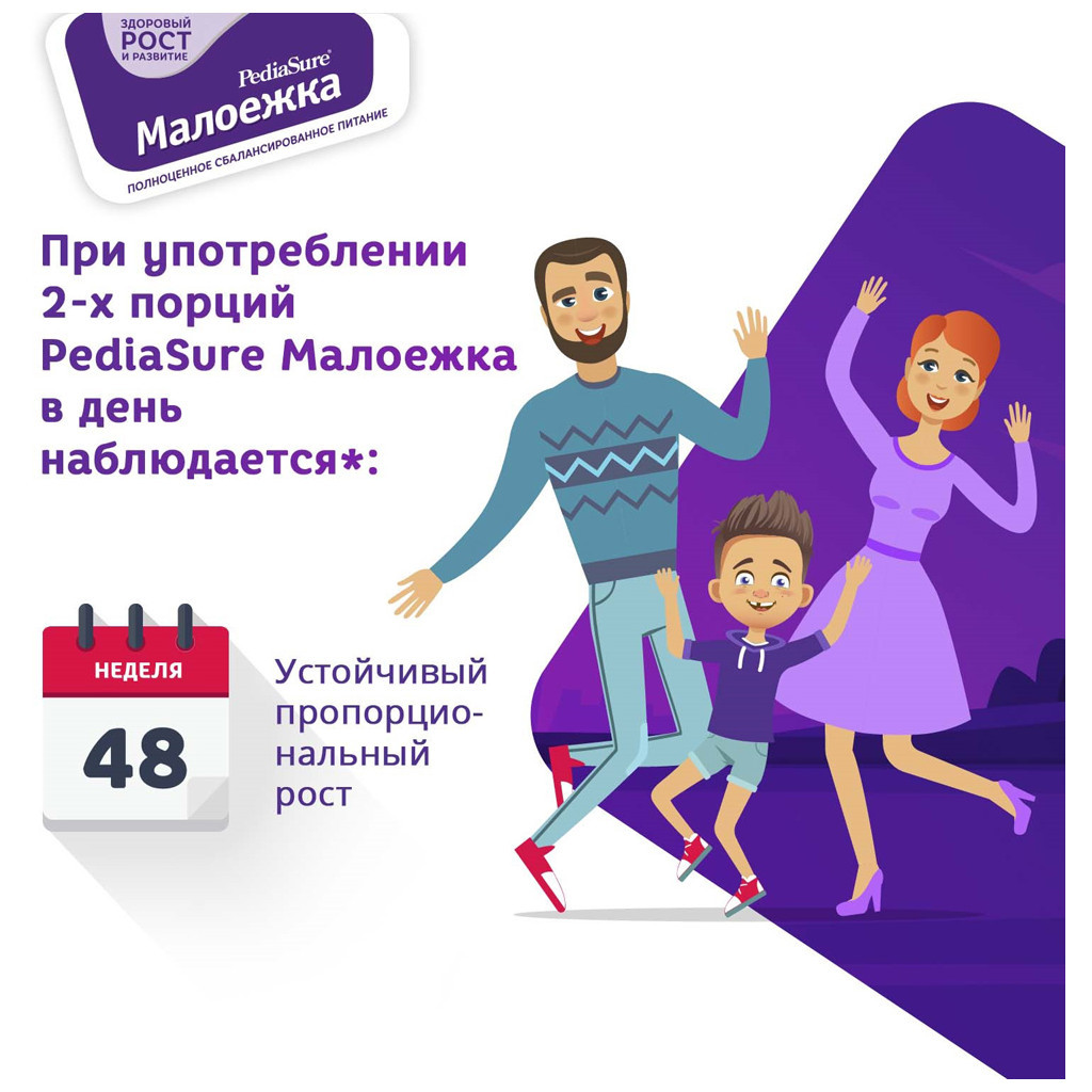 Дитяча суміш PediaSure Малоїжка зі смаком полуниці 850 г (8710428017512) - зображення 8